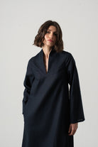 Alarik Linen Kaftan Navy Luxmii