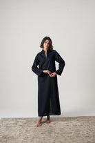 Alarik Linen Kaftan Navy Luxmii