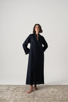 Alarik Linen Kaftan Navy Luxmii