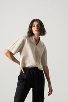 Emil Linen Top Natural Luxmii