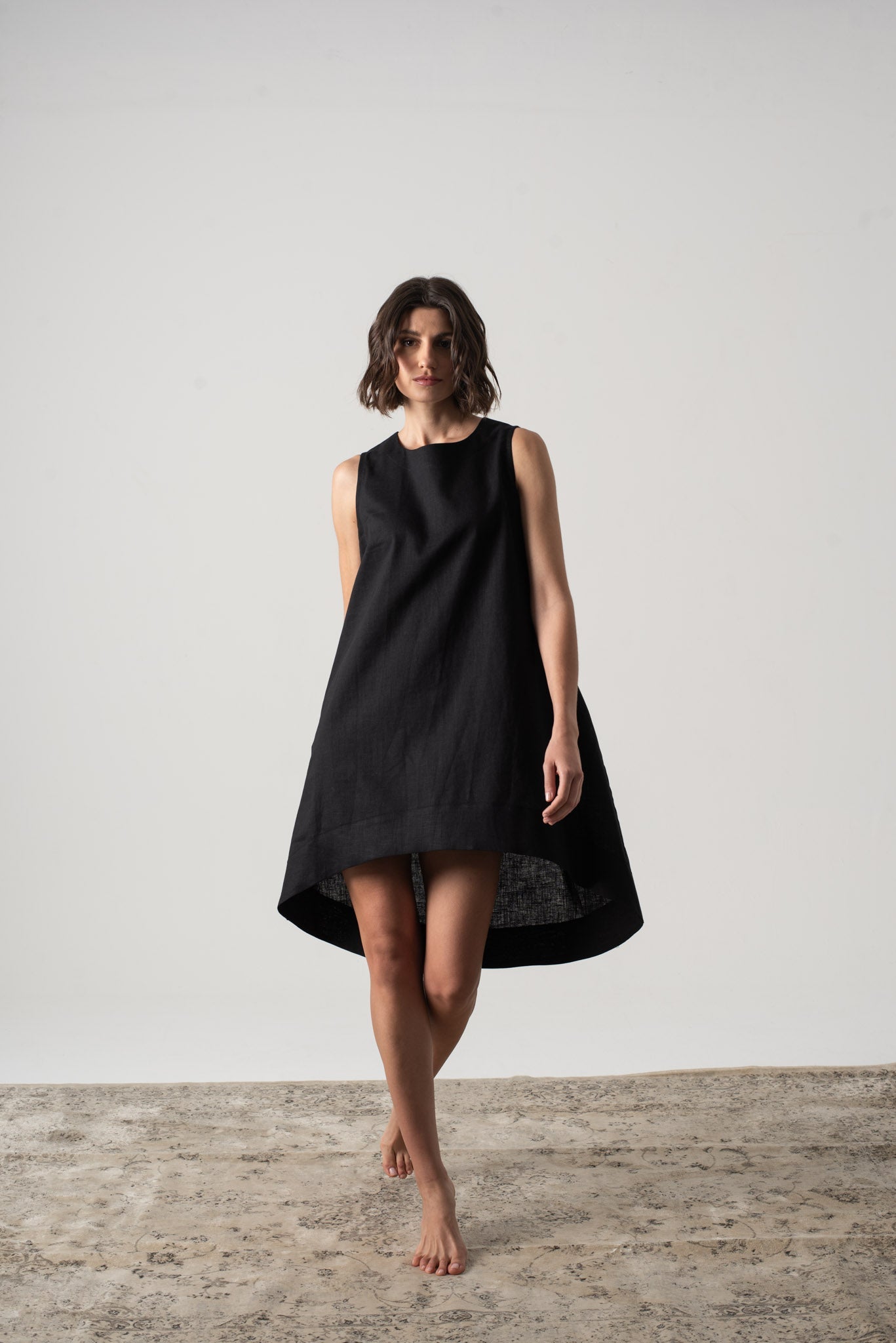 Illya Midi Dress Black Luxmii