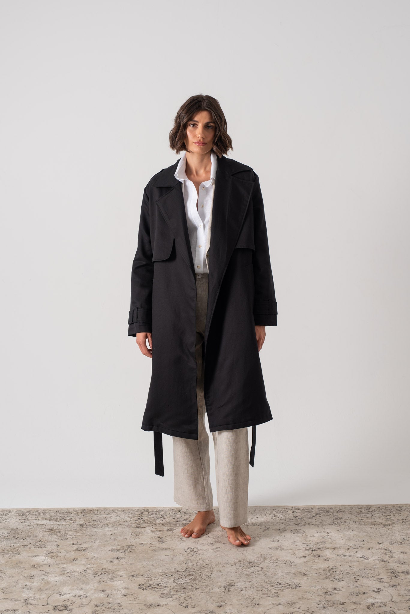 Pluie Linen Trench Coat Luxmii